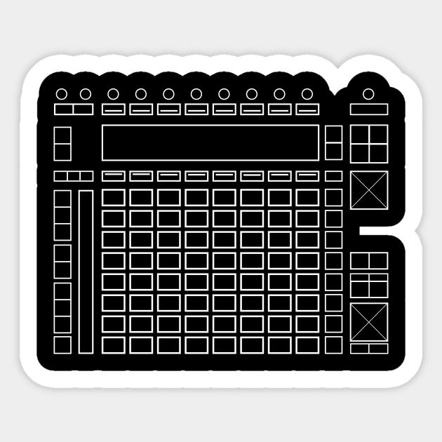 Pads / Groovebox / controler Sticker by O. illustrations